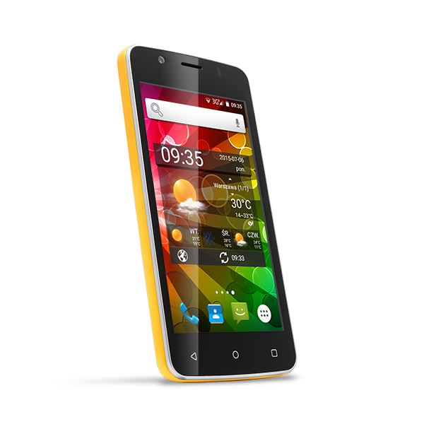 CPA myPhone FUN 4 Dual SIM Yellow bok