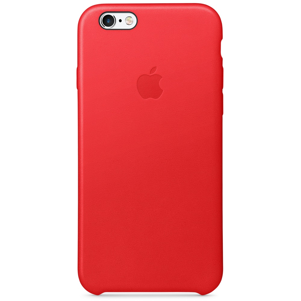 Zadní kryt na Apple iPhone 6s Leather Case červený