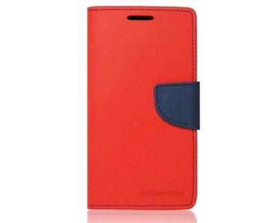 Flipové pouzdro pro Microsoft Lumia 435 Fancy Diary, červeno-modré