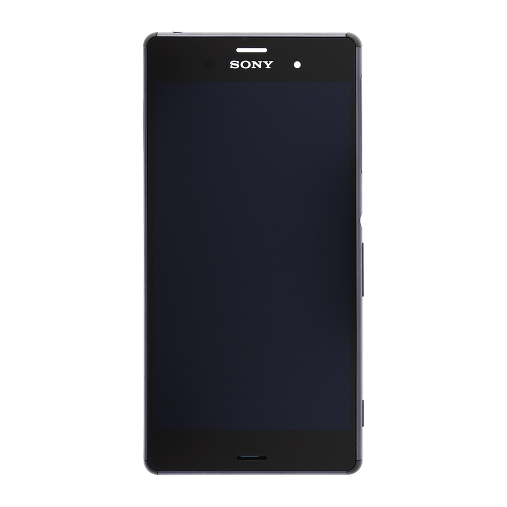 LCD  + dotyk. deska + př. kryt pro Sony Xperia Z3 D6603 černá (Service Pack)