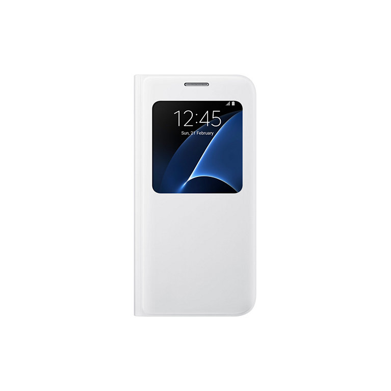 Flipové pouzdro S View Cover pro Samsung S7 (G930), bílé 