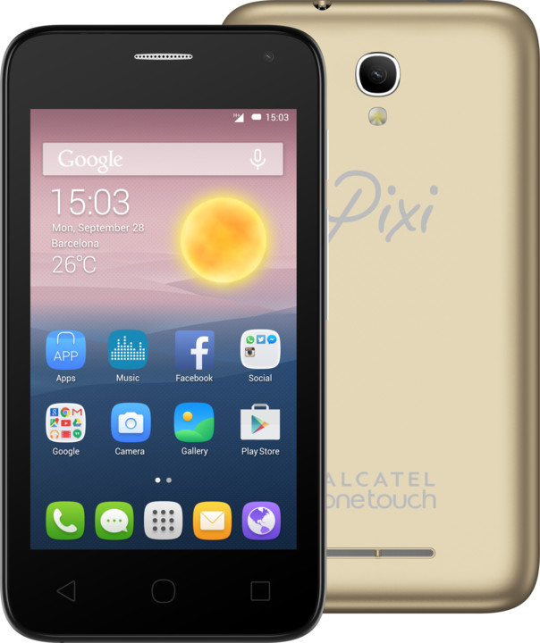 ALCATEL ONETOUCH 4024D PIXI FIRST gold Slate