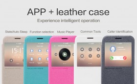 Flip, pouzdro na mobil Samsung Galaxy S7 (G930) Nillkin Sparkle S-View bílé