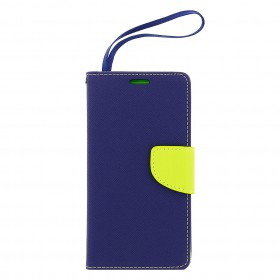 MERCURY Fancy Diary flipové pouzdro pro Sony E5603 Xperia M5 modro/limetkové