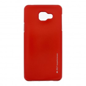Mercury i-Jelly Case silikonové pouzdro pro Samsung A710 Galaxy A7 2016 Metal Red