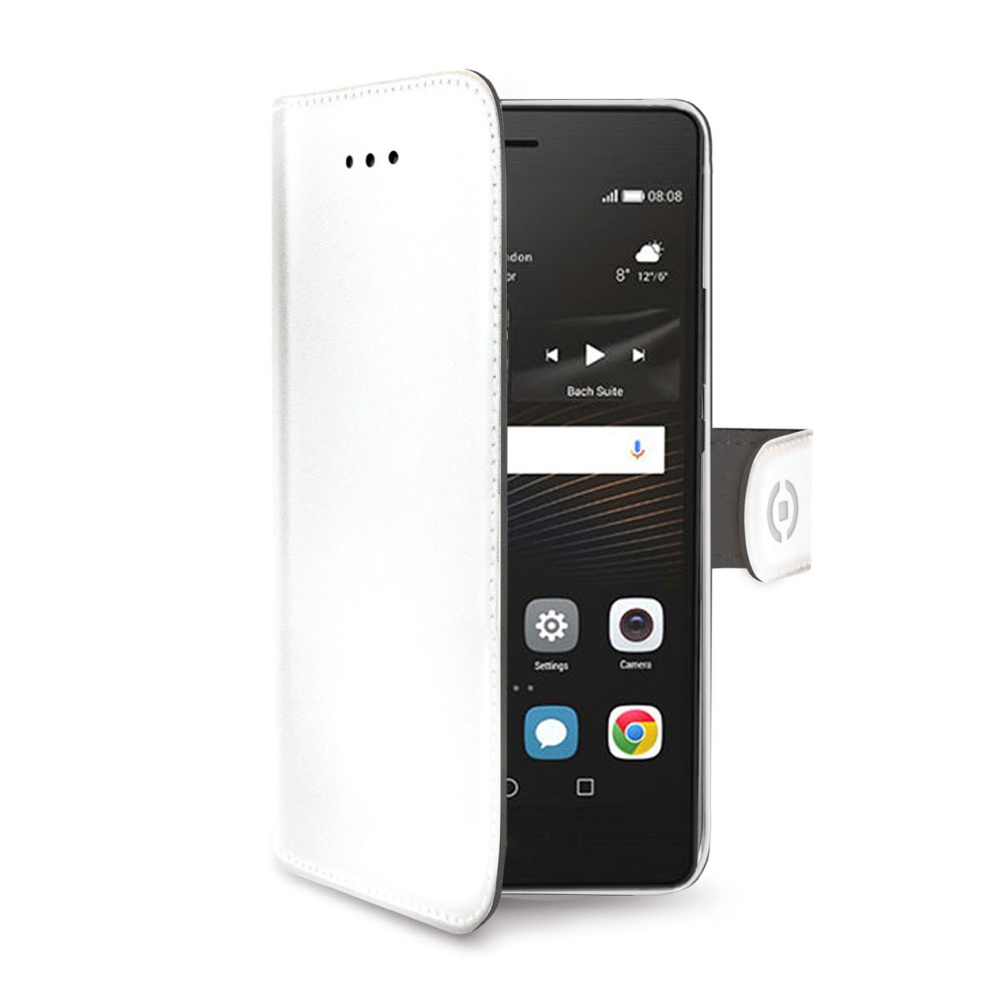 CELLY Wally Pouzdro flip na mobil Huawei P9 Lite bílé
