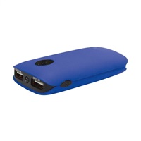 Power bank OMEGA 5000mAh 2x USB (1A + 2.1A), pogumovaná, modrá