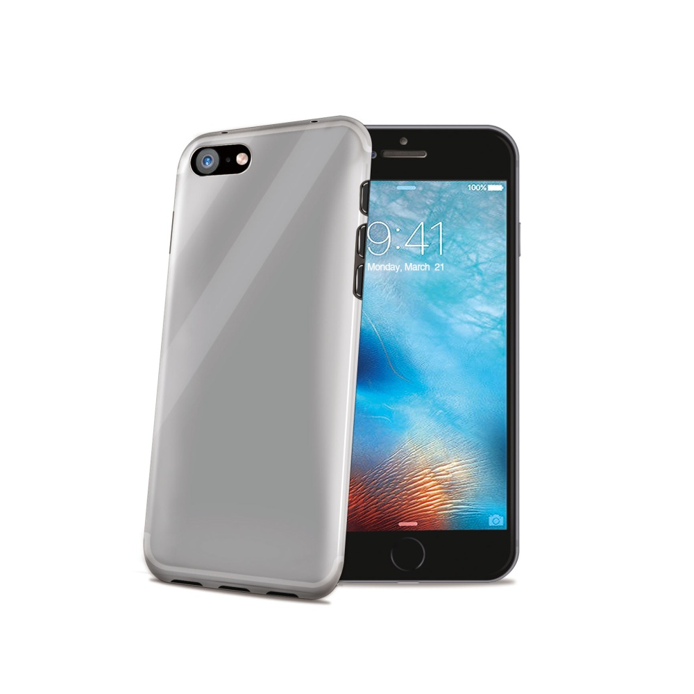 CELLY Gelskin silikonové pouzdro pro Apple iPhone 7/8/SE 2020, bezbarvá
