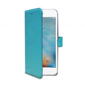 CELLY Wally flipové pouzdro pro Apple iPhone 7/8/SE 2020, tyrkysová