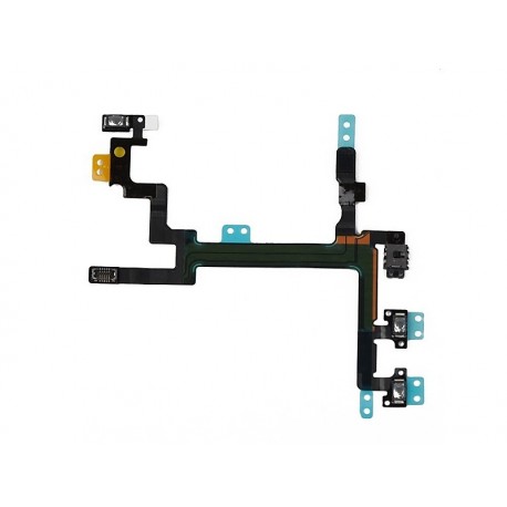 Zapínací tlačítko + tlačítko hlasitosti Flex kabel + Metal plate pro mobilní telefon iPhone SE
