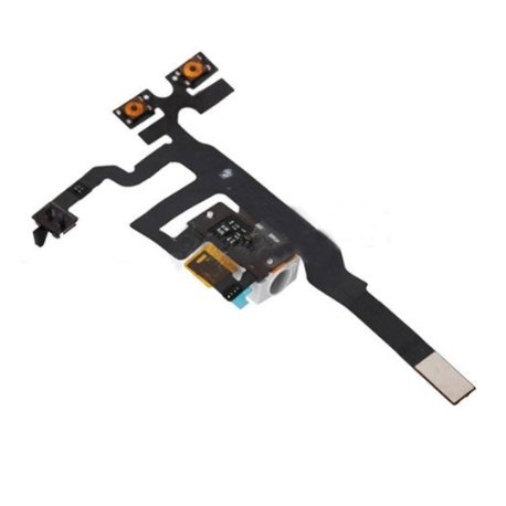 Audio Jack + tlačítka hlasitosti flex kabel pro Apple iPhone 4S, bílá