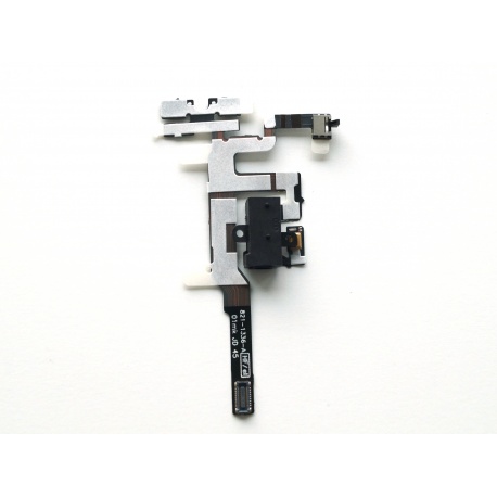 Audio Jack + tlačítka hlasitosti Flex kabel pro mobilní telefon iPhone 4S, černá 