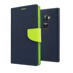 MERCURY Fancy Diary flipové pouzdro pro Apple iPhone 7/8/SE 2020, modré/ limetka