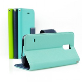 MERCURY Fancy Diary flipové pouzdro pro Samsung Galaxy J5 2016 mentolové/modré