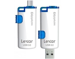 OTG flash disk Lexar JumpDrive M20 64GB microUSB / USB 3.0