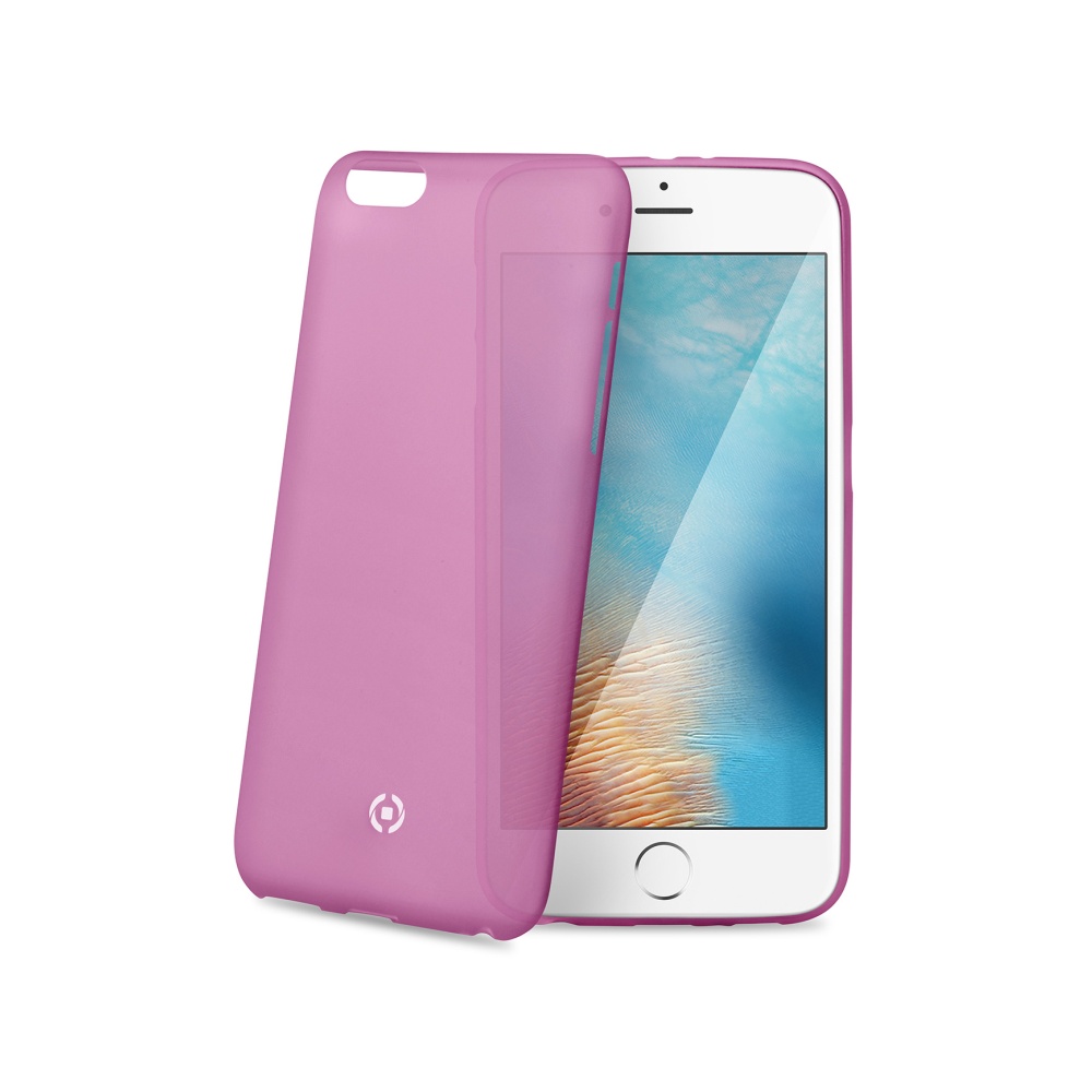 Silikonové pouzdro CELLY Frost pro Apple iPhone 7/8, růžová