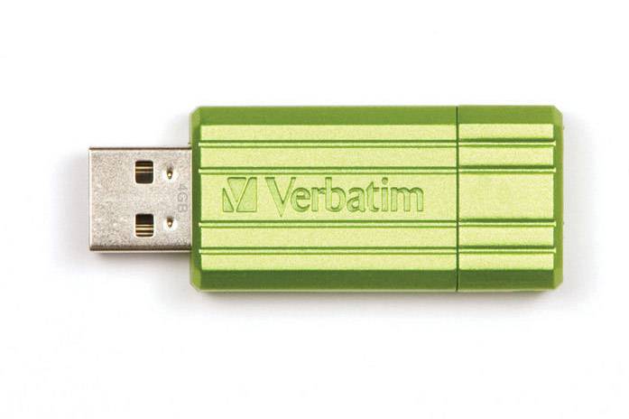 Flash disk Verbatim Store 'n' Go PinStripe 16GB USB 2.0 Green