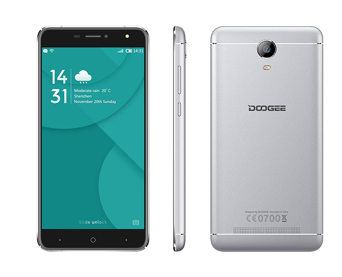 DOOGEE X7 16GB ve stříbrné barvě