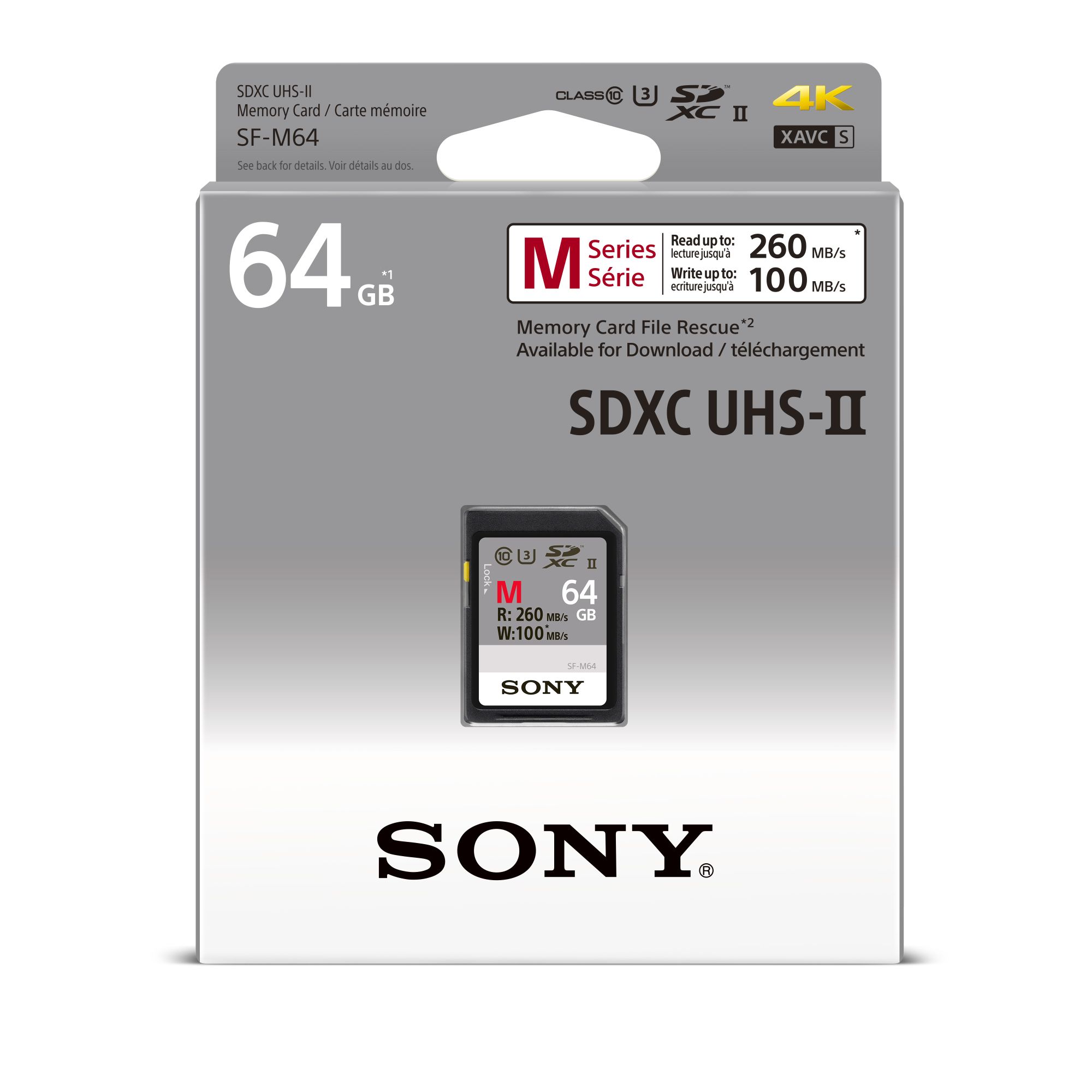 Paměťová SD karta Sony SF64M 64GB class 10