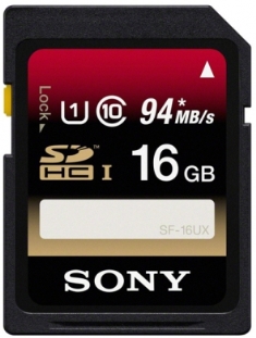 Paměťová SD karta Sony SF16UX 16GB class 10