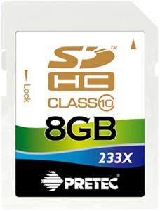 Paměťová SD karta Pretec 8GB class 10