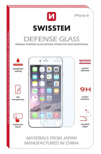 Levně SWISSTEN Tvrzené sklo Apple iPhone 6/6s RE 2,5D