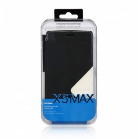 Flipové pouzdro pro DOOGEE X5 MAX / X5 MAX Pro Black + tvrzené sklo