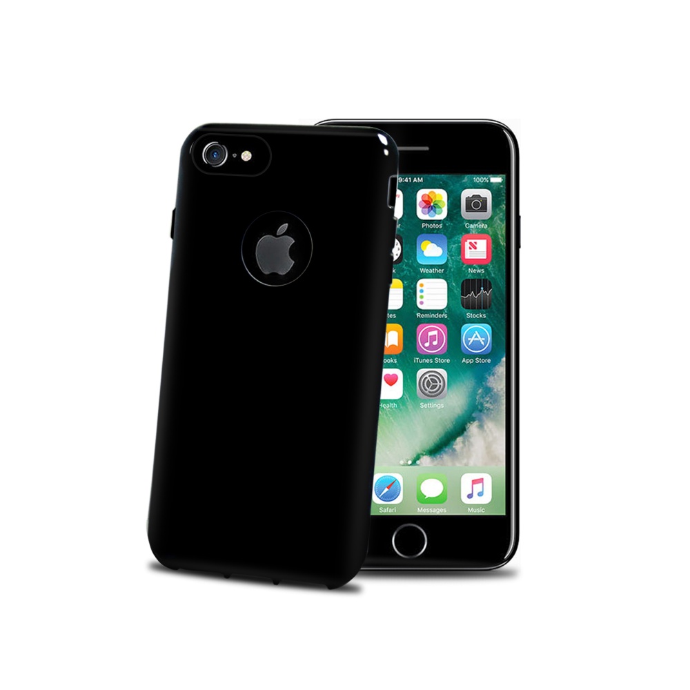 CELLY Gelskin silikonové pouzdro pro Apple iPhone 7/8, black edition