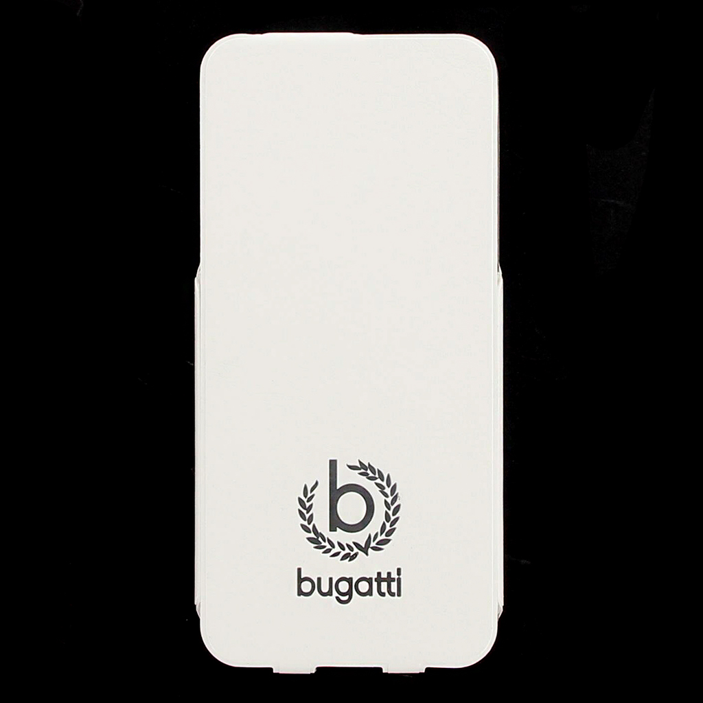 Levně Bugatti Geneva Flip Pouzdro White pro Samsung G900 Galaxy S5