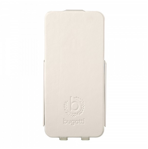Bugatti Ultra Thin Flip Kožené Pouzdro White pro Samsung i9195 Galaxy S4mini