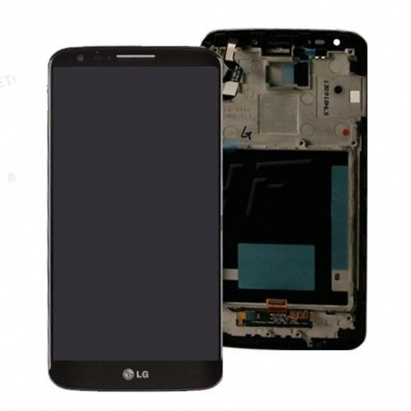 LCD display, dotyk. deska a rámeček pro LG G2 (D802) OEM, black