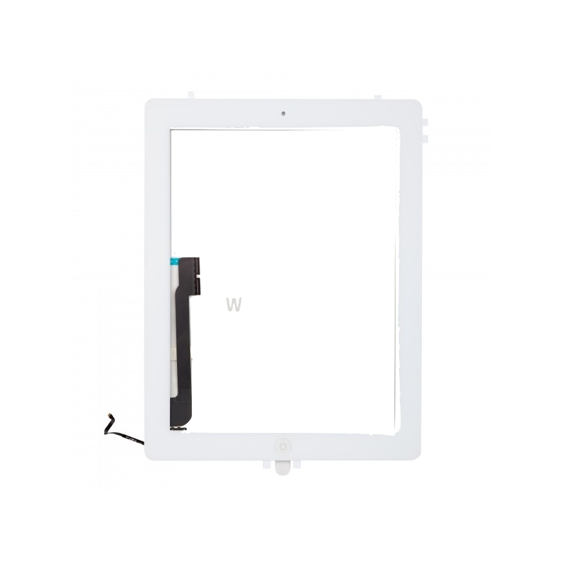 iPad 4 Touch with Home Button and Original Adhesive White