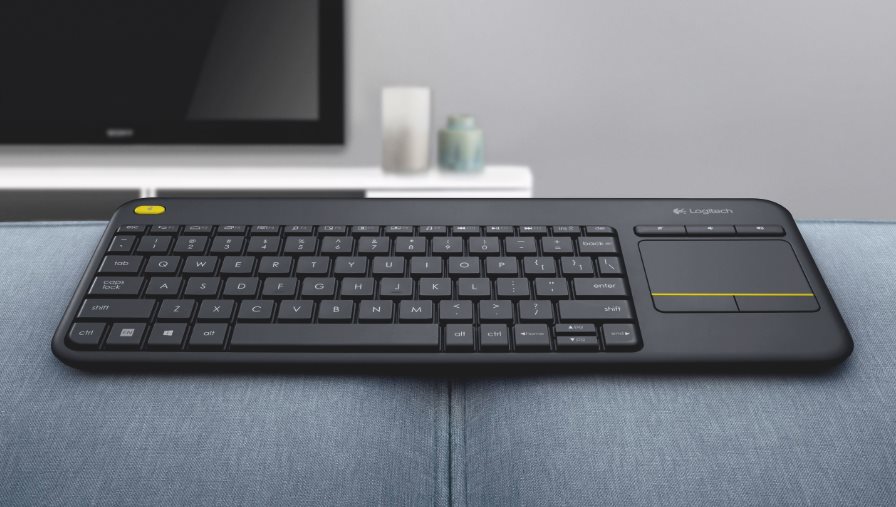 Levně Logitech bezdrátová klávesnice Touch Keyboard K400 Plus, CZ
