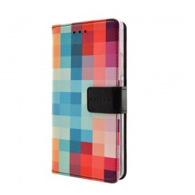 FIXED Opus flipové pouzdro pro HTC Desire 650 motiv kostky