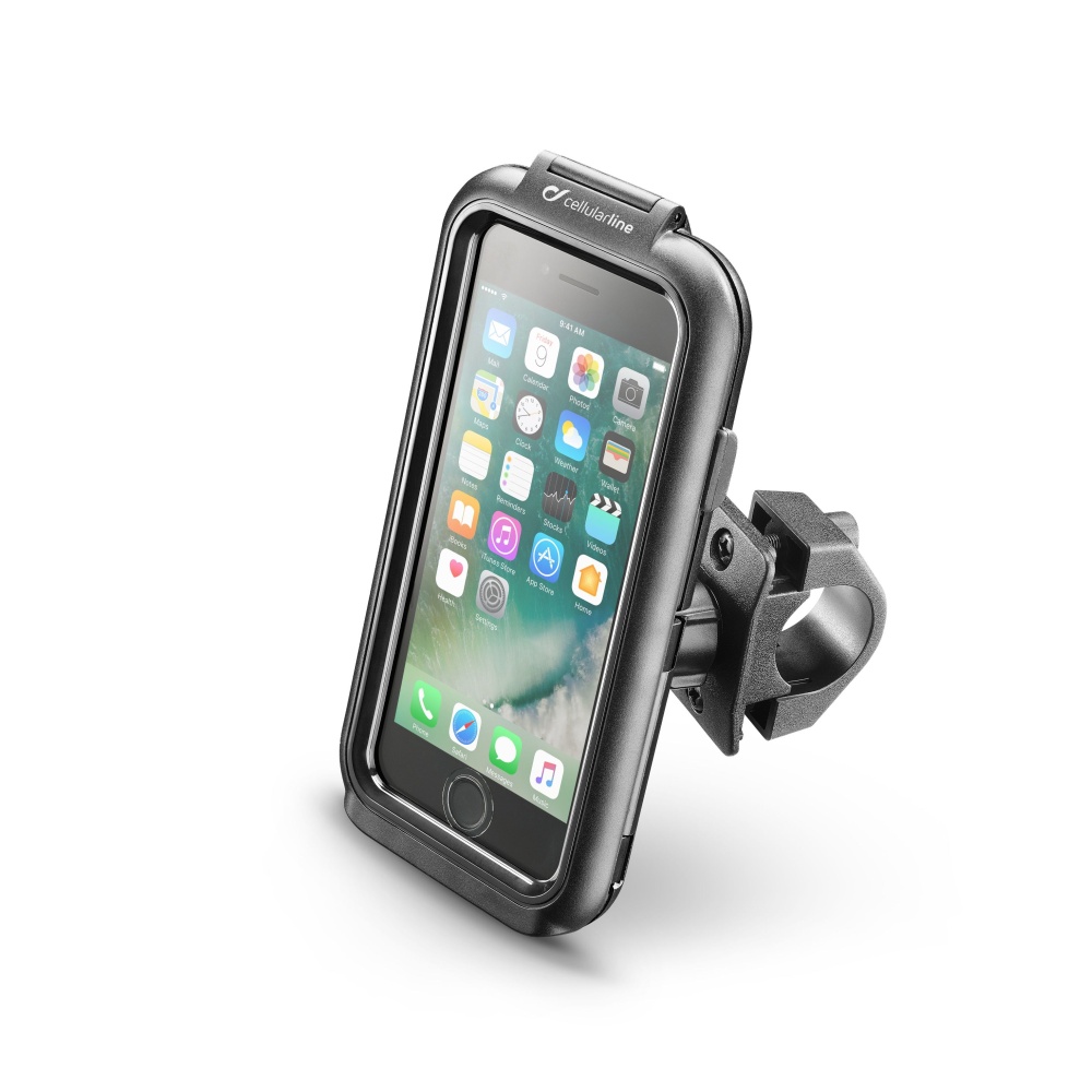 Voděodolné pouzdro Interphone pro Apple iPhone 7 + úchyt na řídítka