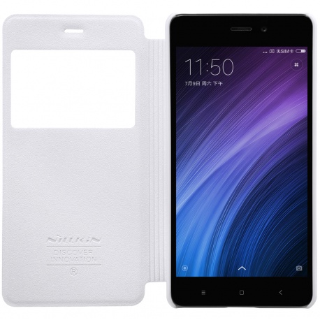 Nillkin Sparkle S-View pouzdro flip Xiaomi Redmi 4 PRO bílé