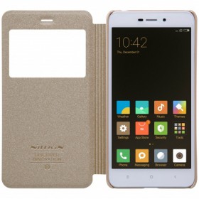 Nillkin Sparkle S-View pouzdro flip Xiaomi Redmi 4a zlaté