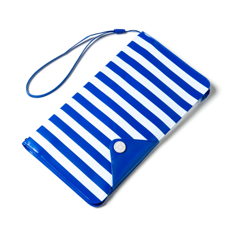 Levně CELLY Splash Wallet Univerzální pouzdro na telefony 5.7" modré pruhy