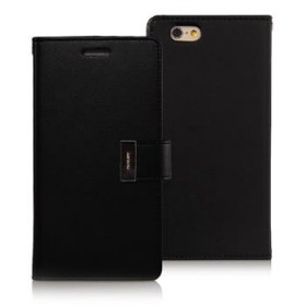 MERCURY RICH DIARY pouzdro flip Apple iPhone 6/6s černé