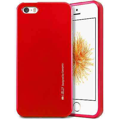Silikonové pouzdro Mercury i-Jelly METAL pro Apple iPhone 6/6S Plus, Red