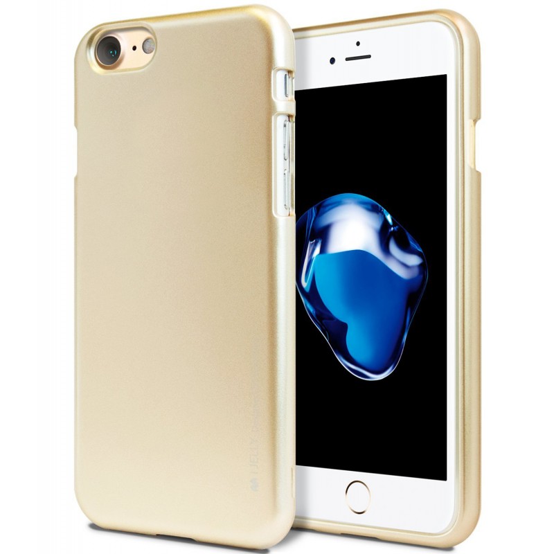 Silikonové pouzdro Mercury i-Jelly METAL pro Apple iPhone 6/6S Plus, Gold