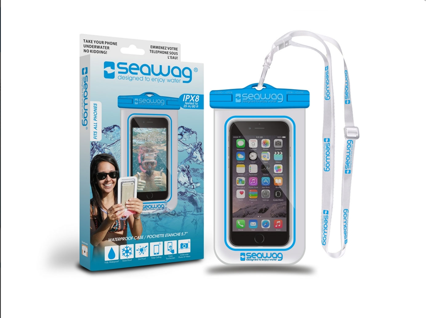 SEAWAG Voděodolné pouzdro pro telefon 5.7" white/blue