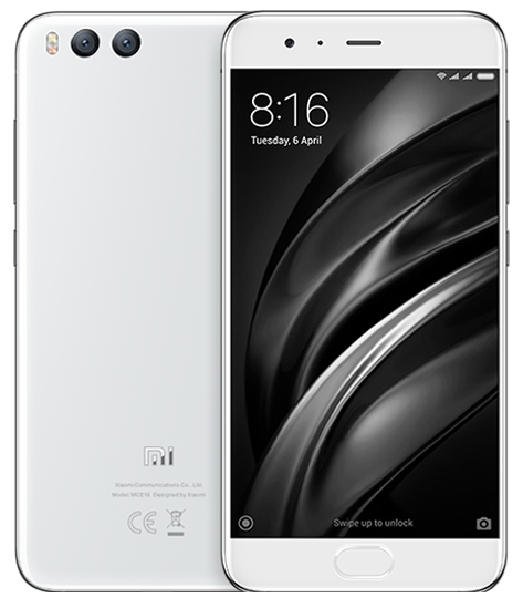 Xiaomi Mi6 ve stříbrné barvě