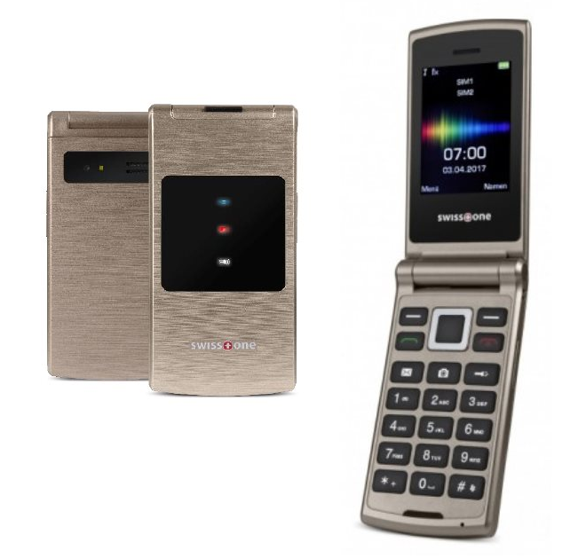 Mobilní telefon Swisstone SC700 Dual SIM Gold