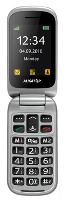 Mobilní telefon Aligator V650 Senior Black