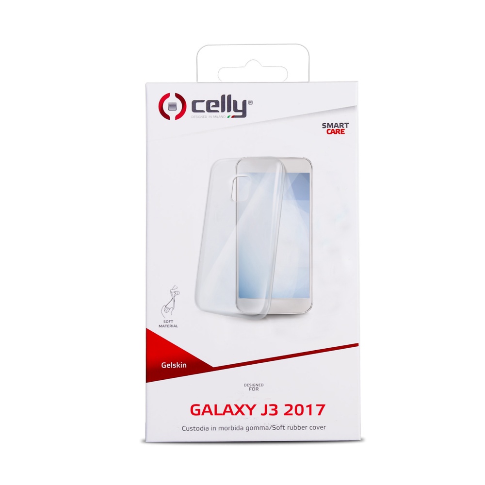Levně CELLY Gelskin silikonové pouzdro Samsung Galaxy J3 (2017) bezbarvé