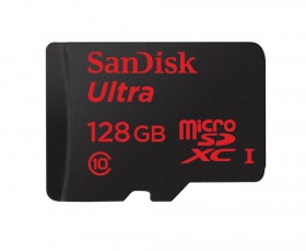 microSDXC 128GB Ultra Sandisk Class 10 vč. Adapteru