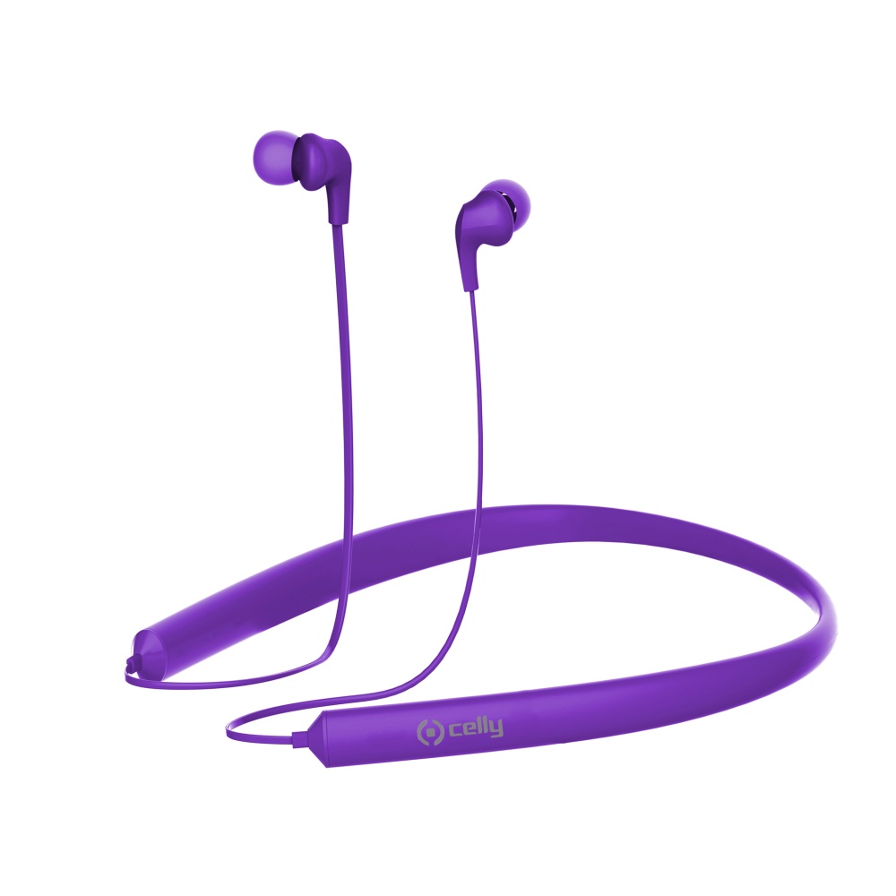 Bluetooth stereo sluchátka CELLY NECK multipoint violet