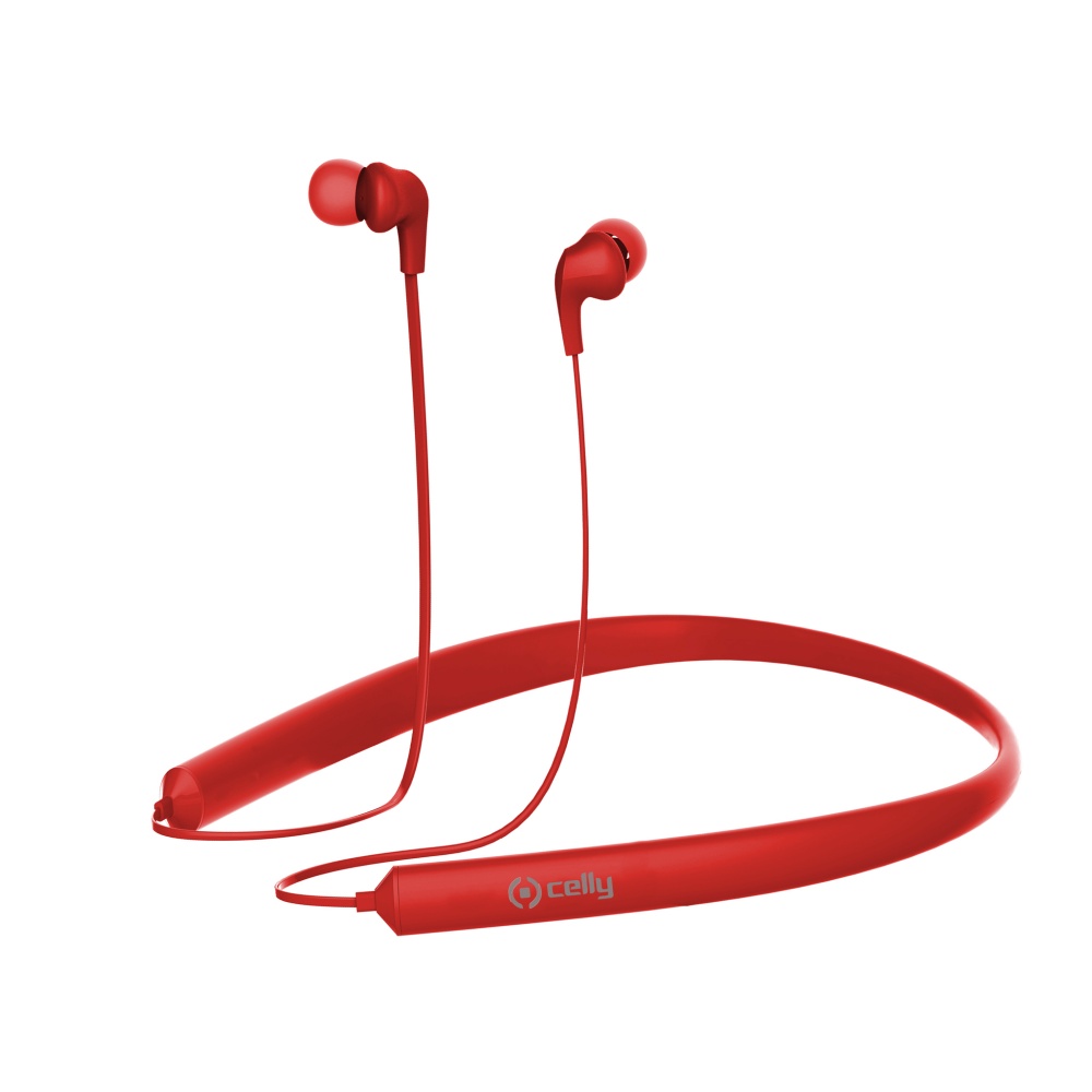 Bluetooth stereo sluchátka CELLY NECK multipoint red