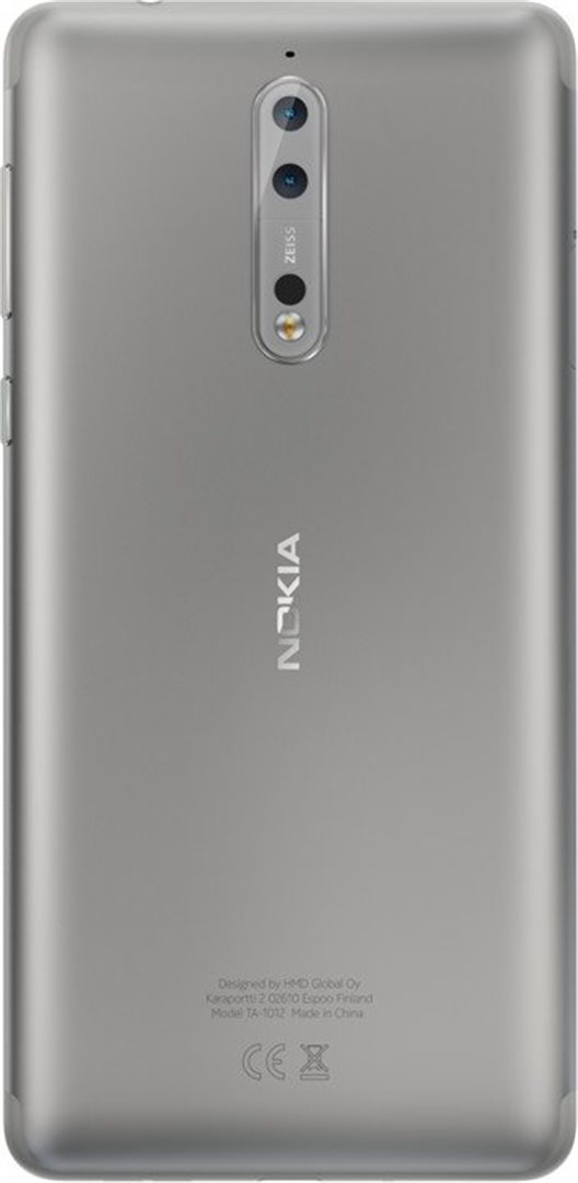 Mobilní telefon Nokia 8 Dual SIM Silver Steel